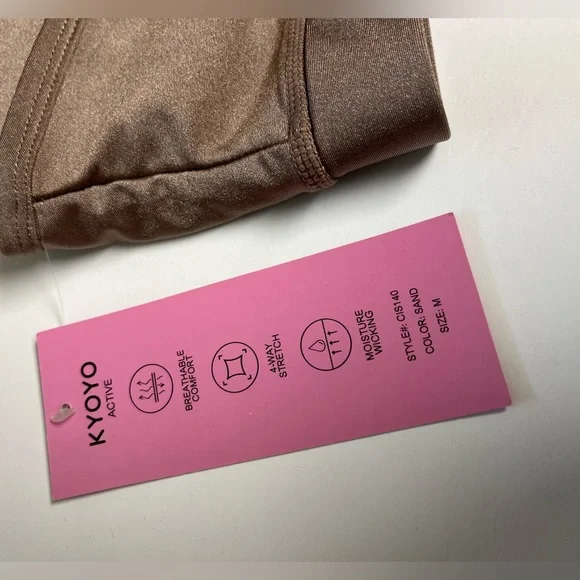 Kyoyo Active bronze criss cross sports bra M - Picture 3 of 8